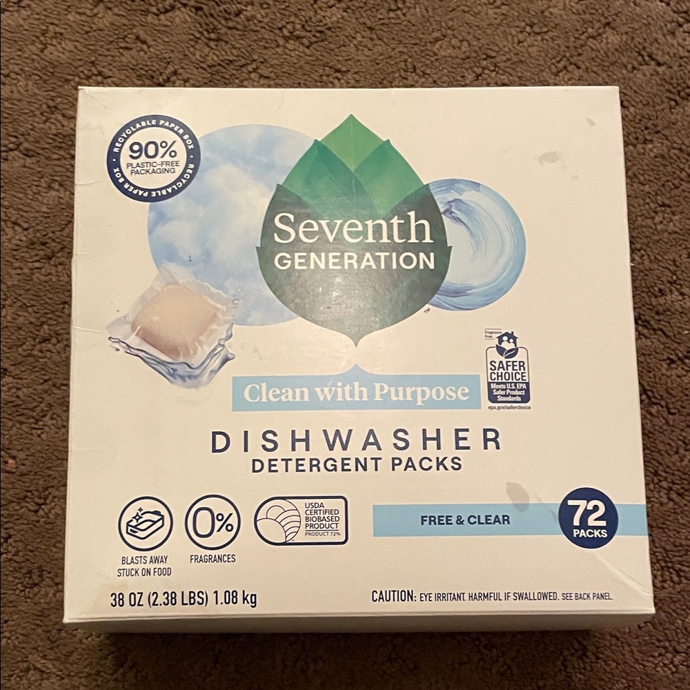 Seventh Generation Dishwasher Detergent Packs